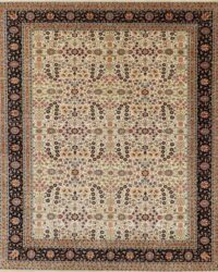 Traditional Hereke Dark Blue Rug
