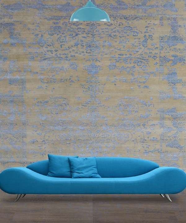 Modern Aashdon Wool Silk Rug