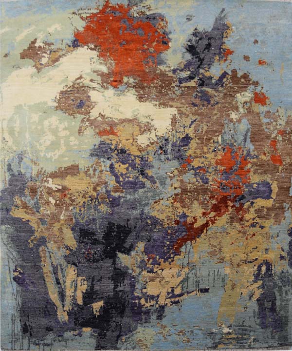 Modern Adeolu Wool Silk Rug