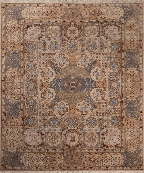 Modern Adyn Wool Silk Rug