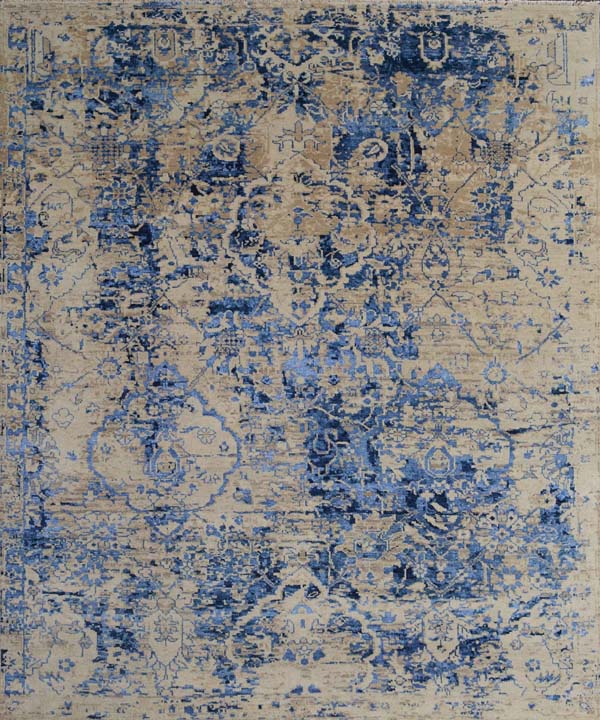 Modern Aidi Wool Silk Rug