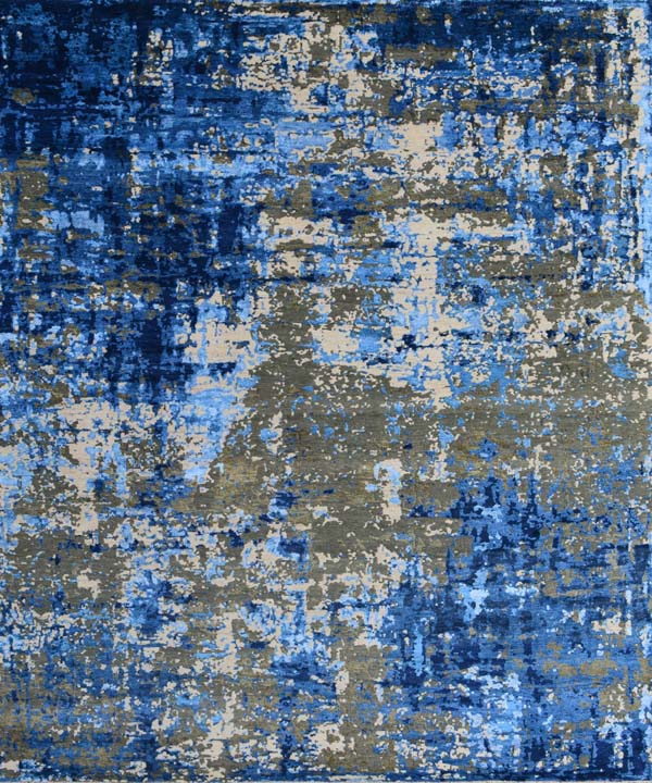 Modern Airen Wool Silk Rug