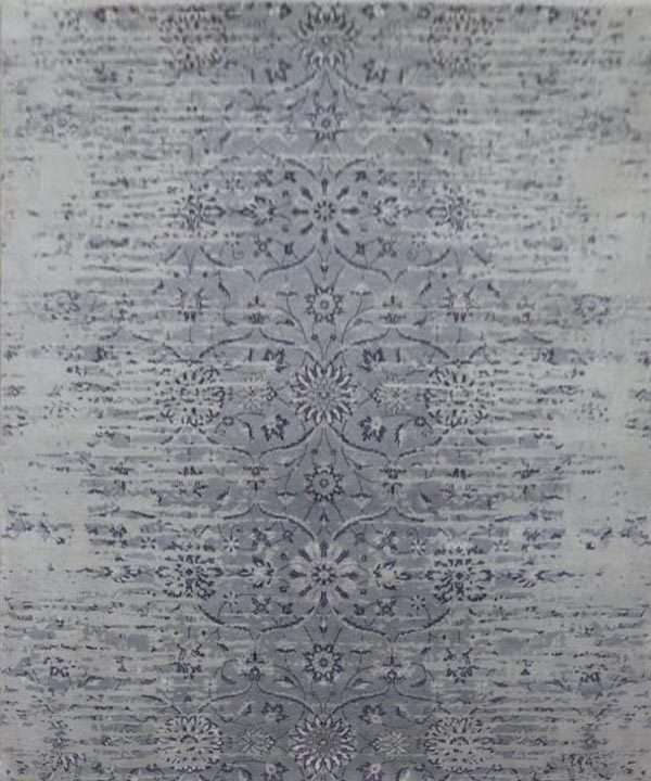 Modern Andrew Wool Silk Rug