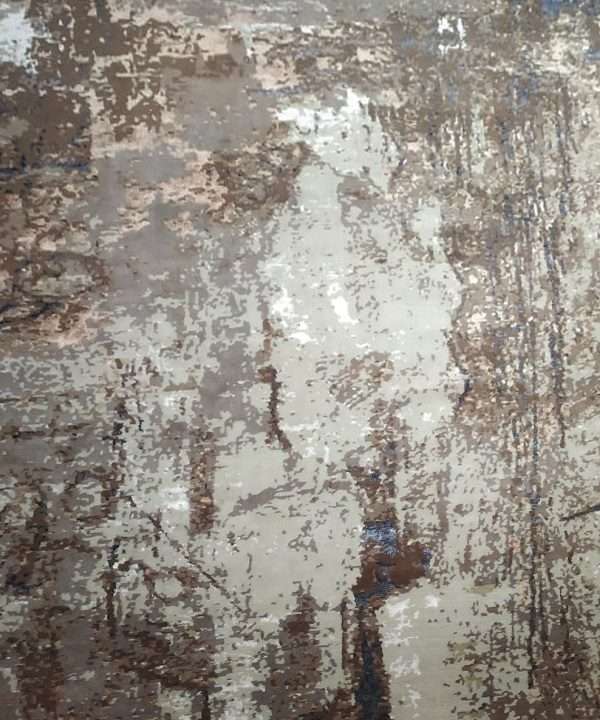 Modern Aveer Wool Silk Rug