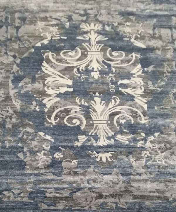 Modern Avyukt Wool Silk Rug