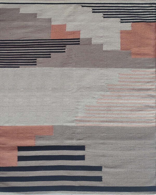 Simple Flatweave Bacon Rug