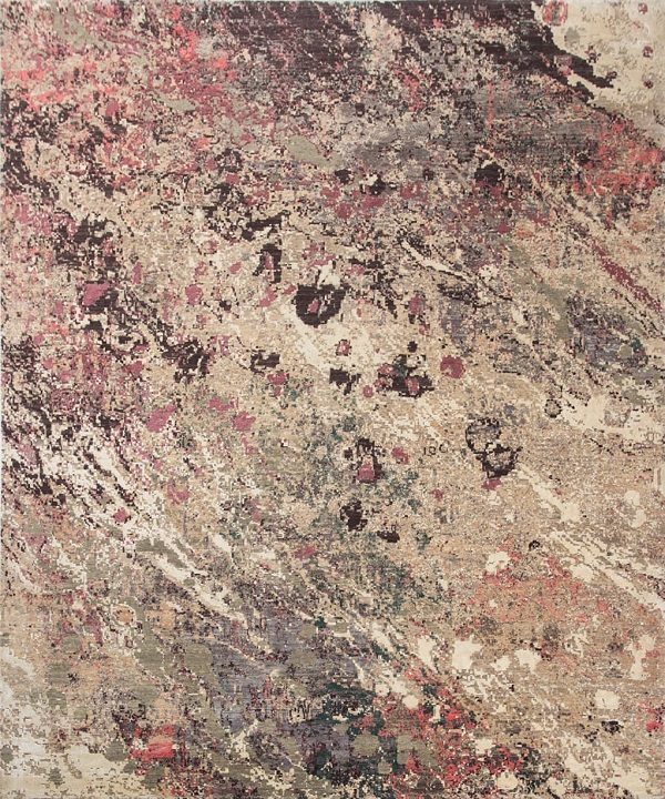 Modern Blake Wool Silk Rug