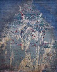 Modern Bujumbura Wool Silk Rug