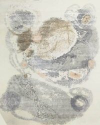 Modern David Wool Silk Rug