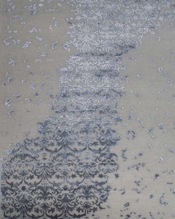 Modern Derrickson Wool Silk Rug