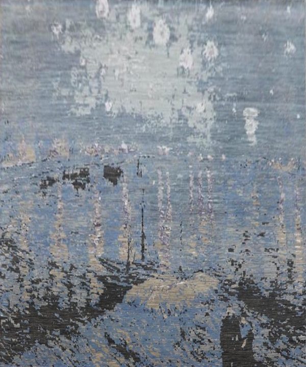 Modern Devan Wool Silk Rug
