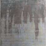 Modern Dhavernasa Wool Silk Rug