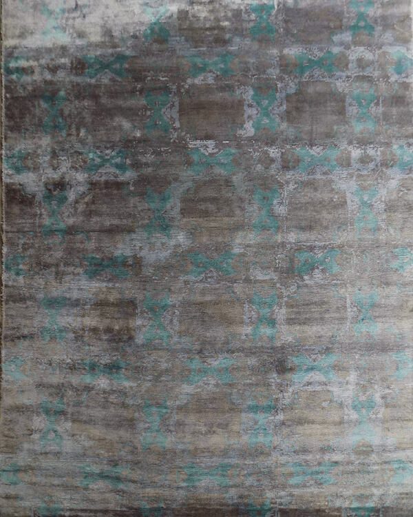 Modern Dianne Wool Silk Rug