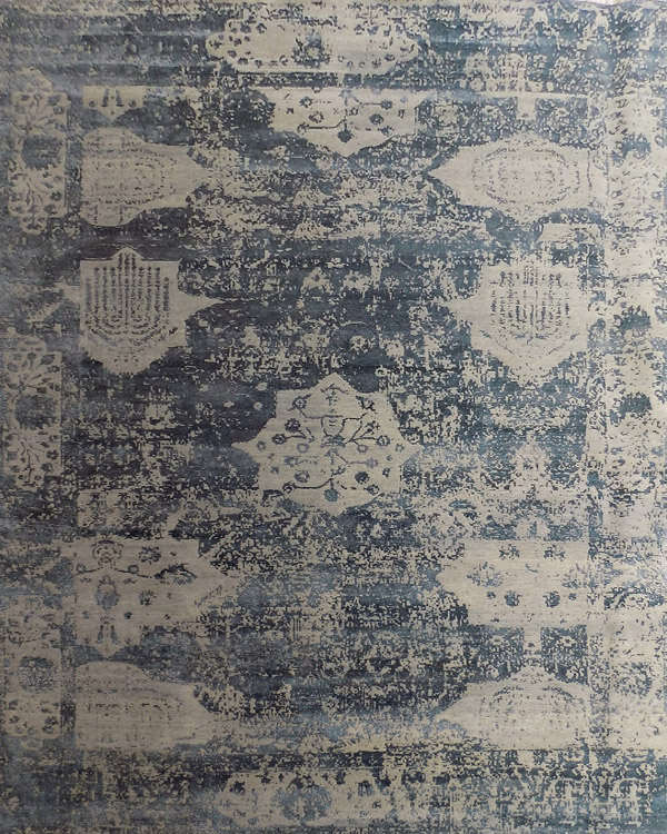 Modern Dickens Wool Silk Rug