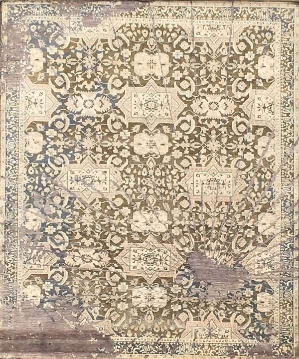 Modern Dominik Wool Silk Rug