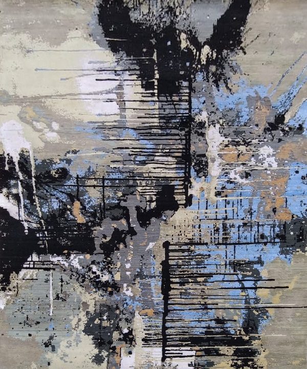 Modern Dustin Wool Silk Rug