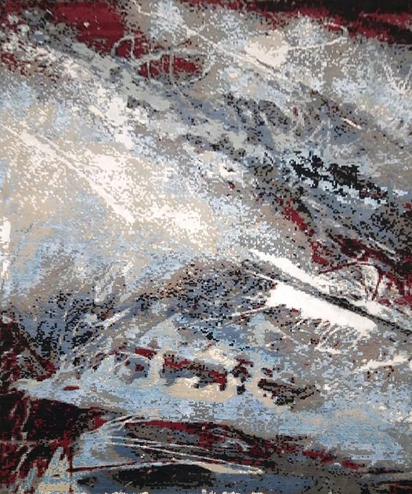 Modern Dyllen Wool Silk Rug