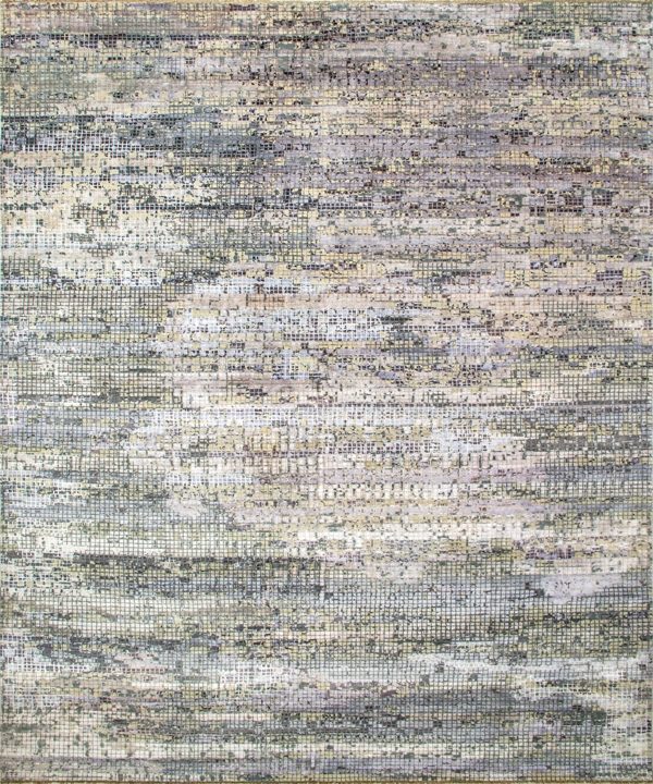 Modern Eachann Wool Silk Rug