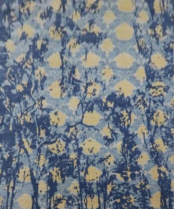Modern Everett Wool Silk Rug