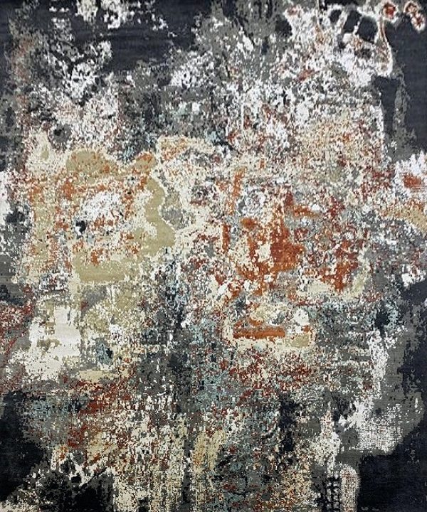 Modern Feras Wool Silk Rug