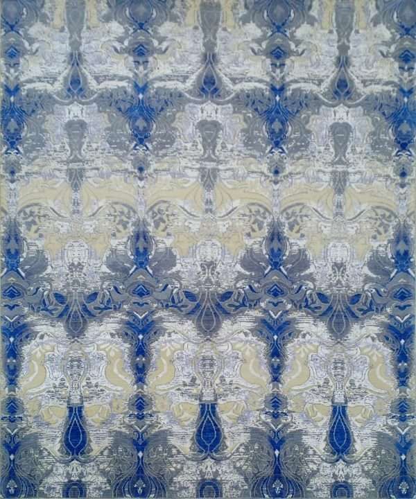 Modern Forbes Wool Silk Rug