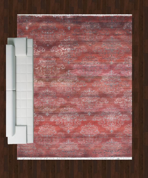 Modern Gene Wool Silk Rug