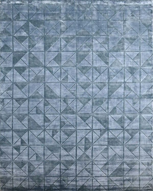 Simple Handloom Blue Rug
