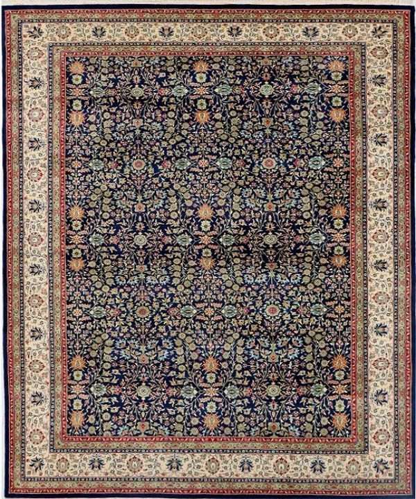 Traditional Hereke Ivory Rug
