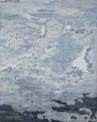 Modern Haifa Wool Silk Rug