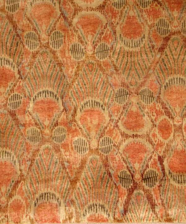 Traditional Ikat 1 Maroon Rug