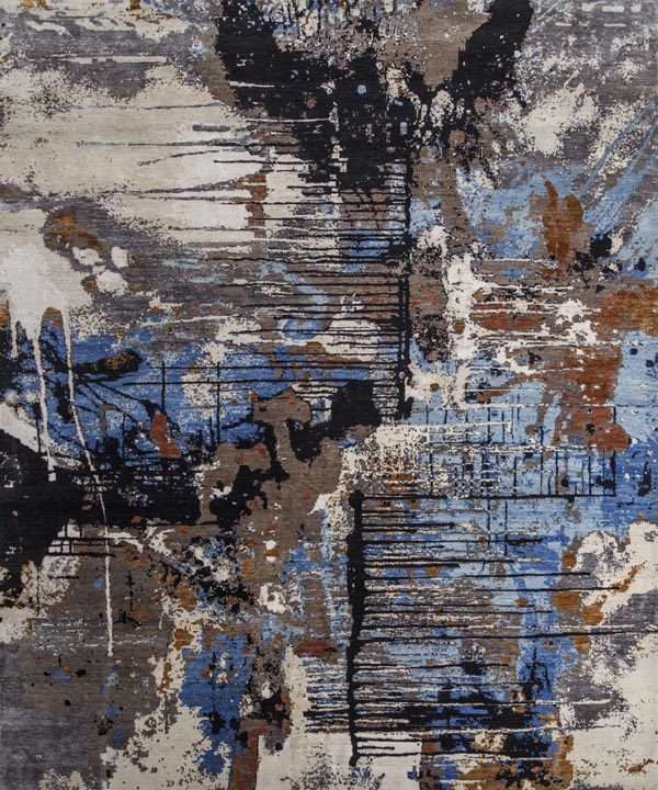 Modern Kye Wool Silk Rug