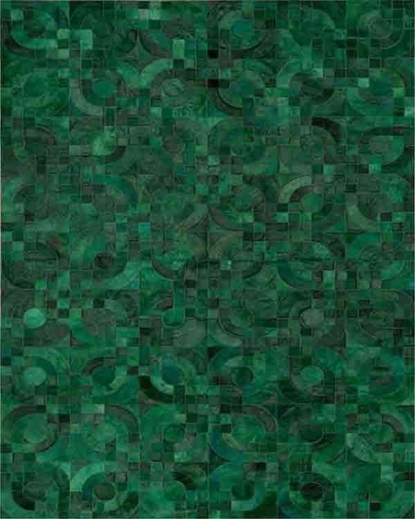 Simple Leather Foley Rug