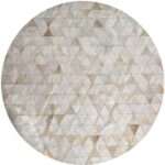 Simple Leather Fran Round Rug