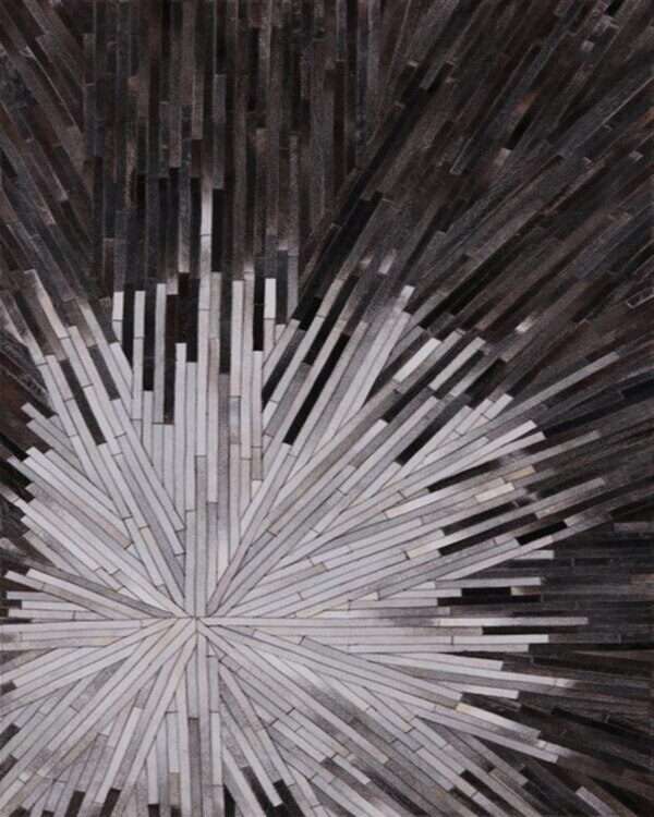 Simple Leather Frankel Rug
