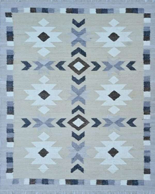 Simple Linen Fangmeier Kilim Rug