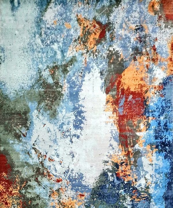 Modern Lauchlan Wool Silk Rug