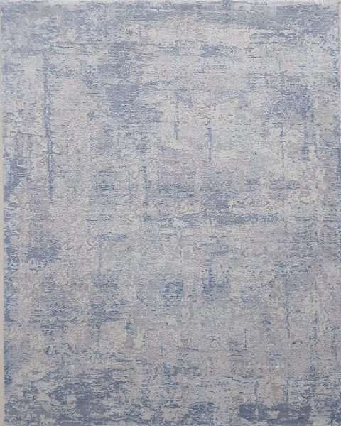 Modern Limbe Wool Silk Rug