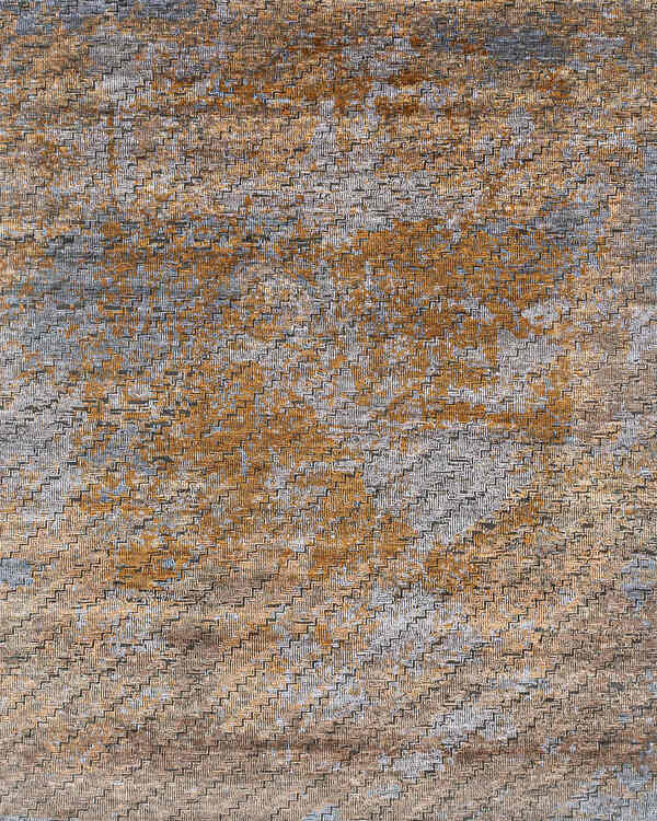 Modern Fulci Wool Silk Rug