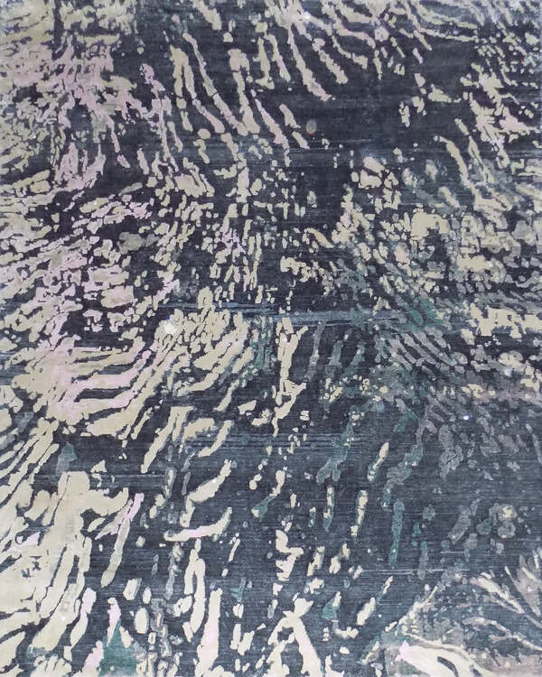 Modern Glenn Wool Silk Rug