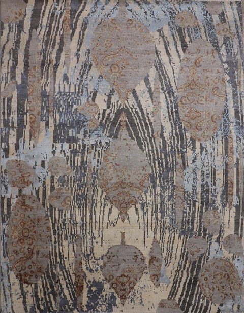Modern Mai Wool Silk Rug