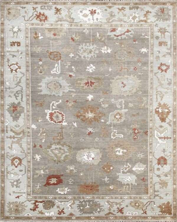 Traditional Oushak Elfont Rug