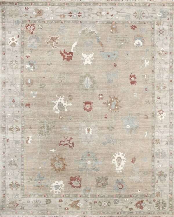 Traditional Oushak Eli Rug