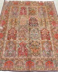 Traditional Mattia Bakhtiyar Gumbad Qom Oriental Rug