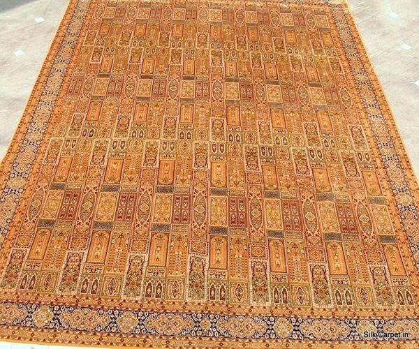 Traditional Mertcan Bakhtiyar Gumbad Qom Oriental Rug