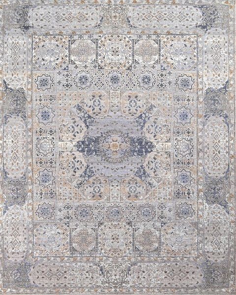 Modern Zurich Wool Silk Rug