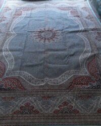 Prestigious old penny oriental rug in size 12x17 feet in blue red ivory colour