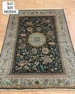 Prestigious old quincy oriental rug in size 5x7 feet in cream black colour