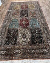 Prestigious old remington oriental rug in size 8x10 feet in black ivory colour