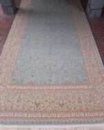 Prestigious old savannah oriental rug in size 10x14 feet in cream blue colour