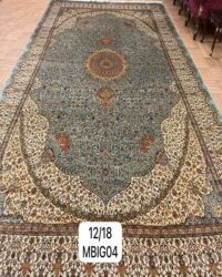 Prestigious old sloan oriental rug in size 12x18 feet in ivory colour